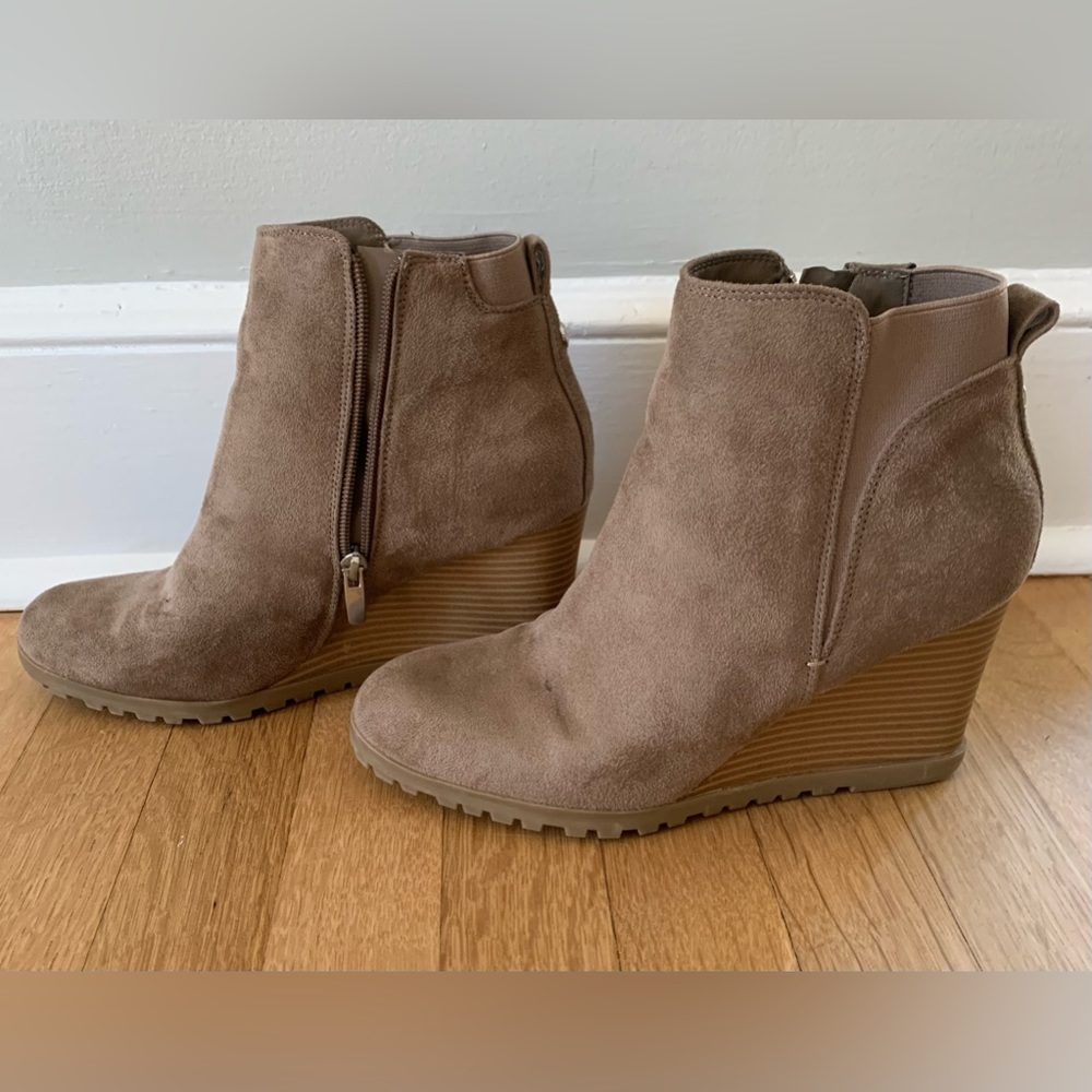 Nine West Wedge Boots, Size 9
